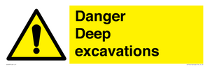 Danger Deep excavations